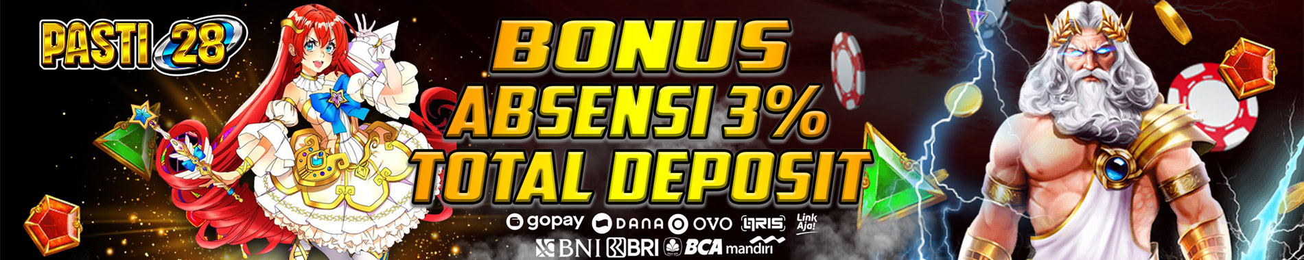 Bonus Absensi Slot Pasti28